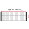 Bramo-furtka panel 2D 2,94 m x 1,00 m - antracyt
